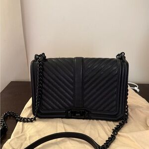 Rebecca Minkoff Black Chevron Crossbody Bag